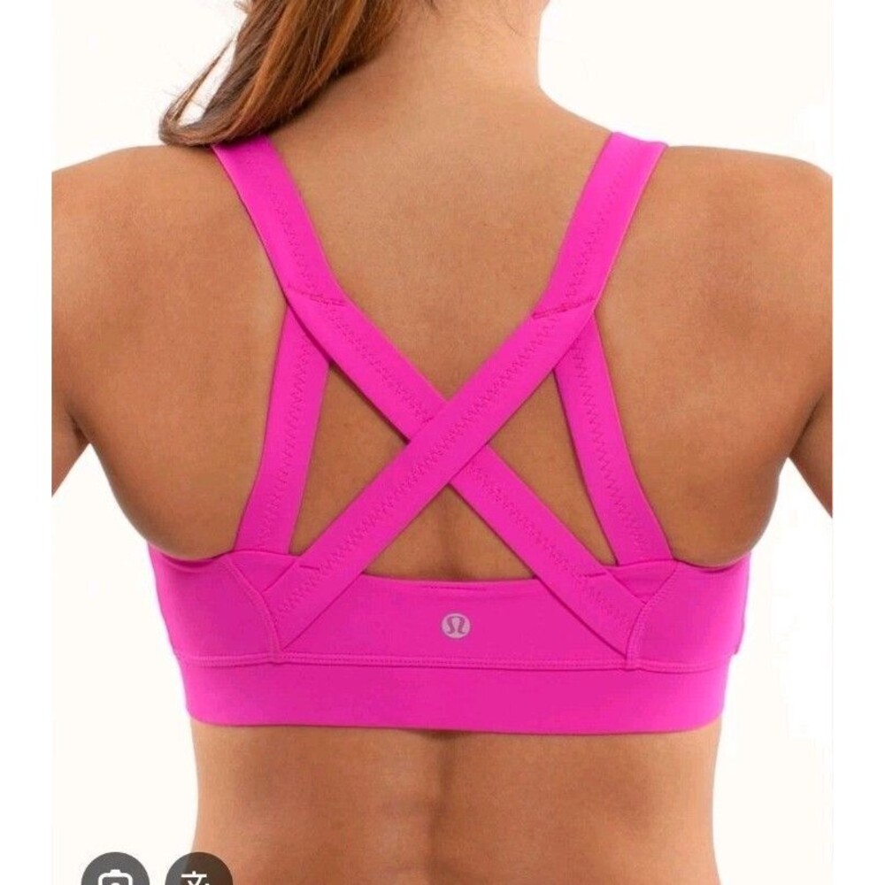 Lululemon Cross My Heart Bra Paris Pink Women’s Size S